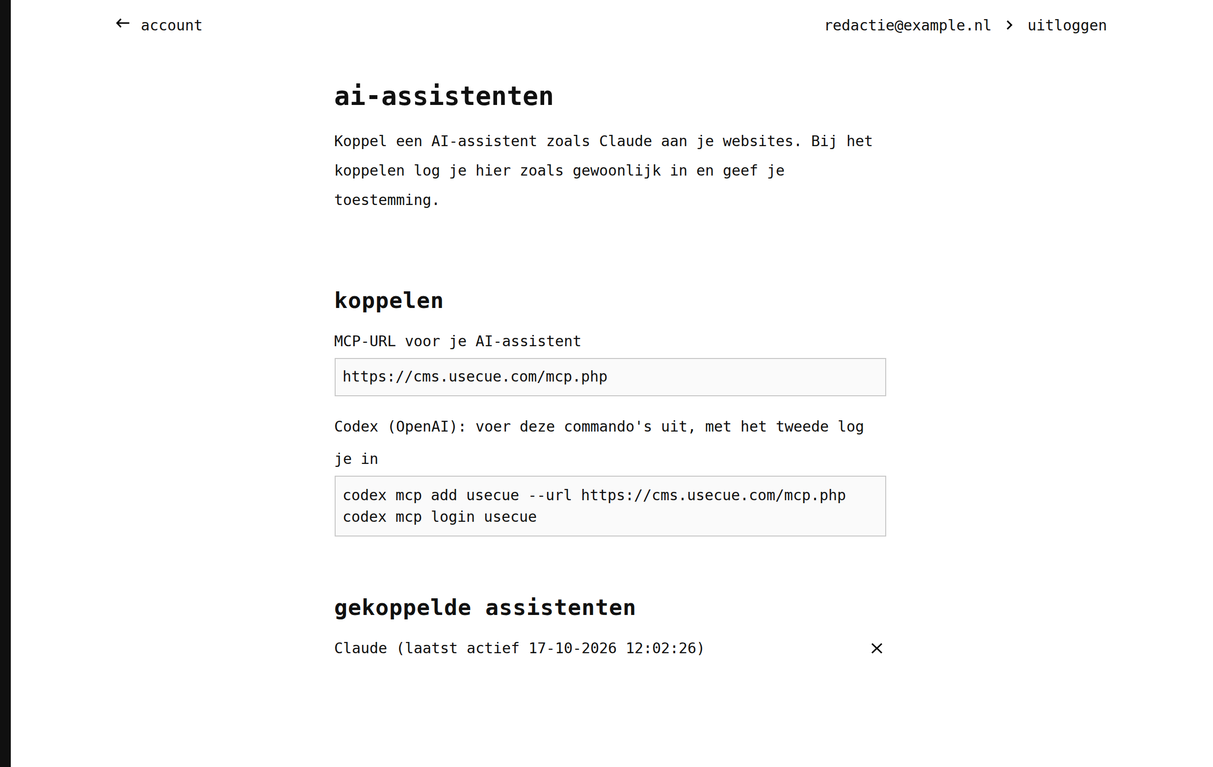 De pagina AI-assistenten