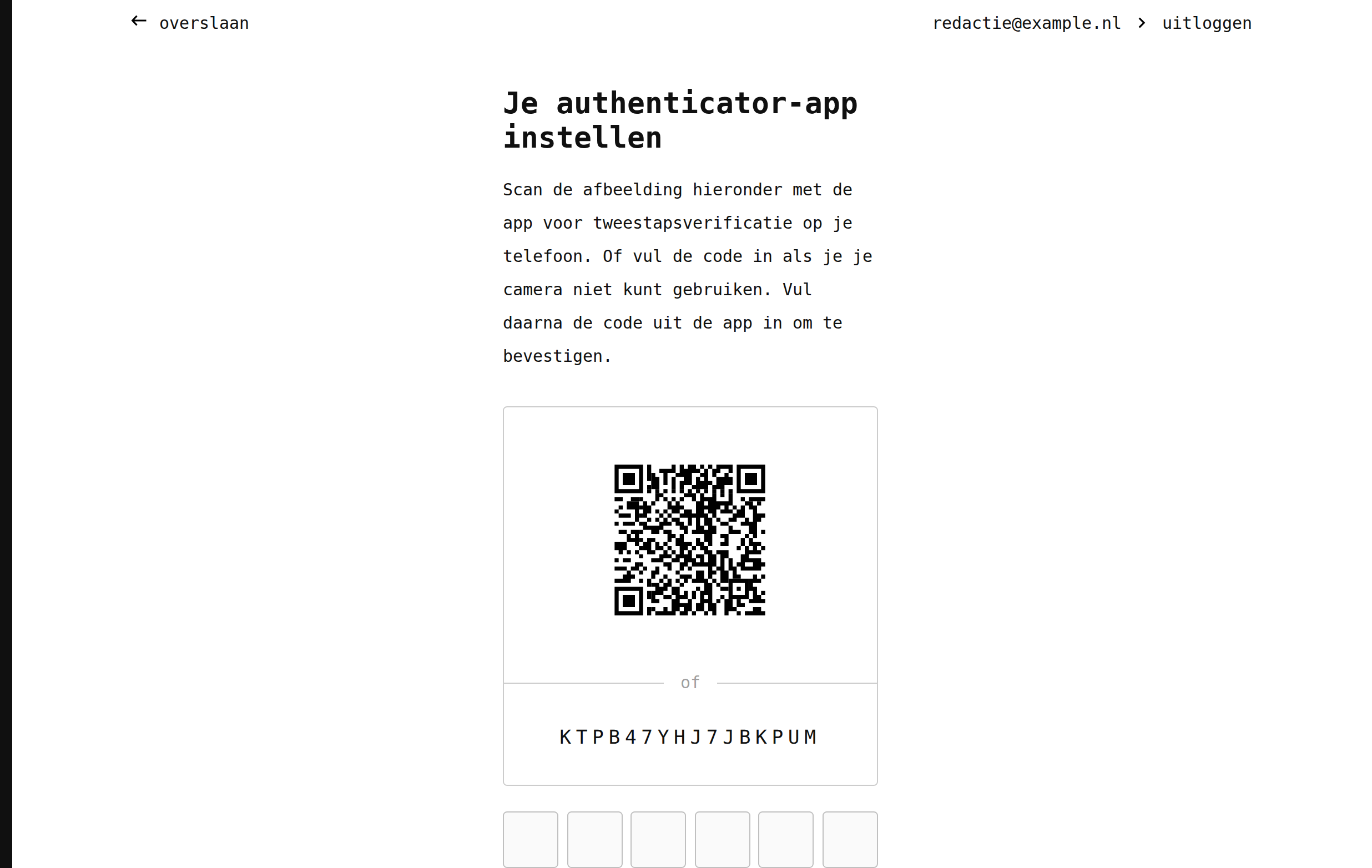 Een authenticator-app instellen